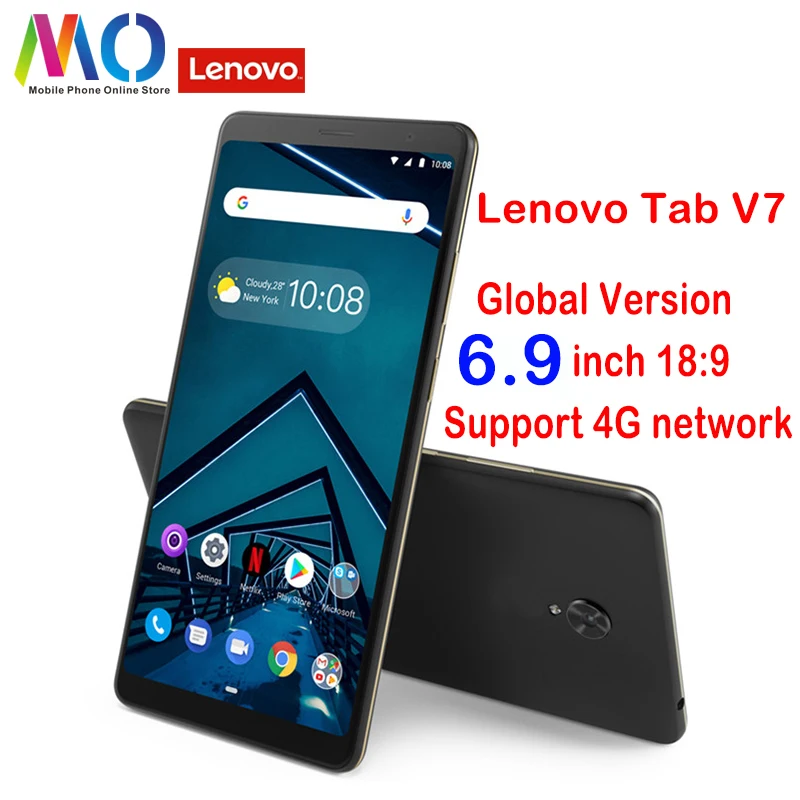Глобальный VersionLenovo Tab V7 смартфон OTA Update Snapdragon 450 Octa Core 5180 мАч 6 9 дюймов Android 0 пирог PB