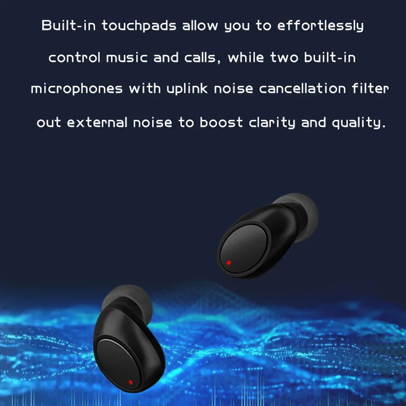 CALETOP TWS 5,0 Bluetooth наушники беспроводные наушники с микрофоном Handsfree Hifi 6D стерео звук IPX5 Водонепроницаемый для iPhone Xiaomi