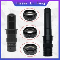 0 3x 0 5x 2x monocular video microscope camera lens increase working distance increase the multiple barlow glass lens