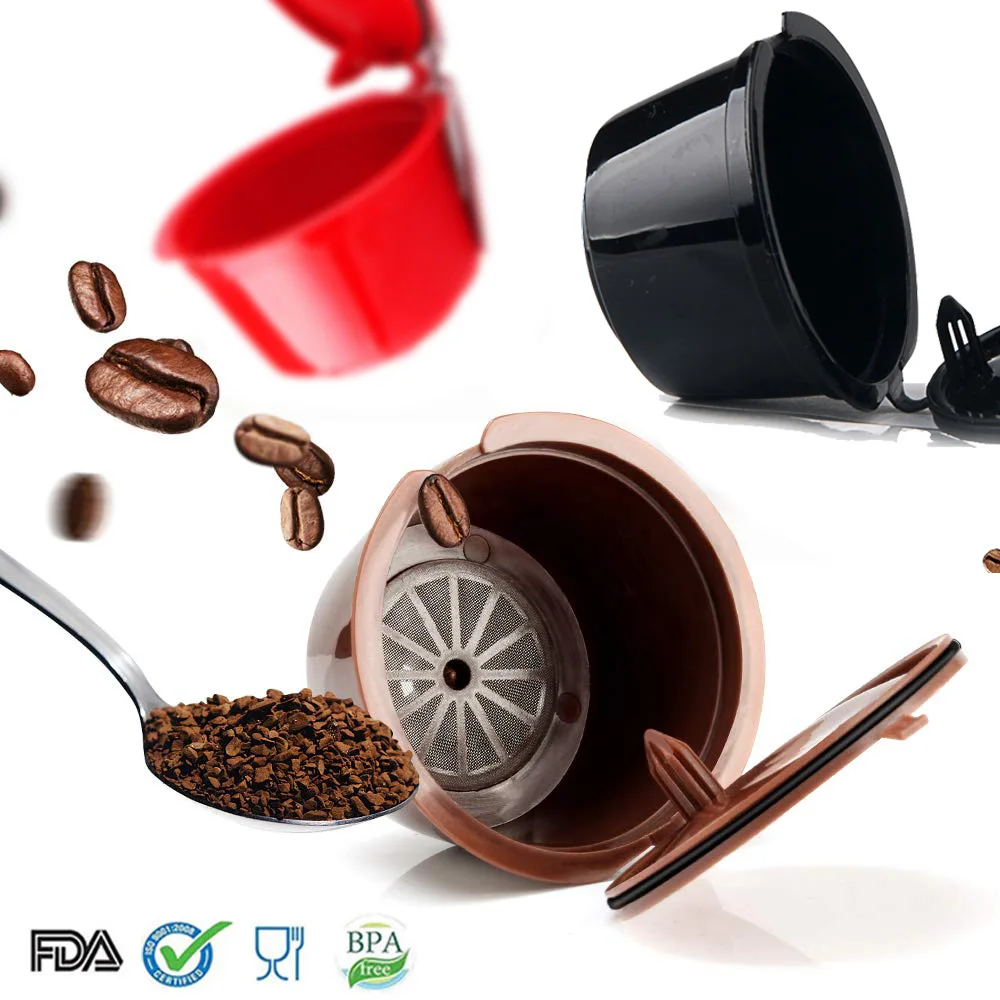 3 шт./упак. combinacapsule Plsatic многоразового Кофе капсулы reusabl капсульном ложка-кисточка Многоразовые Совместимость Кофе фильтры Кофе посуда