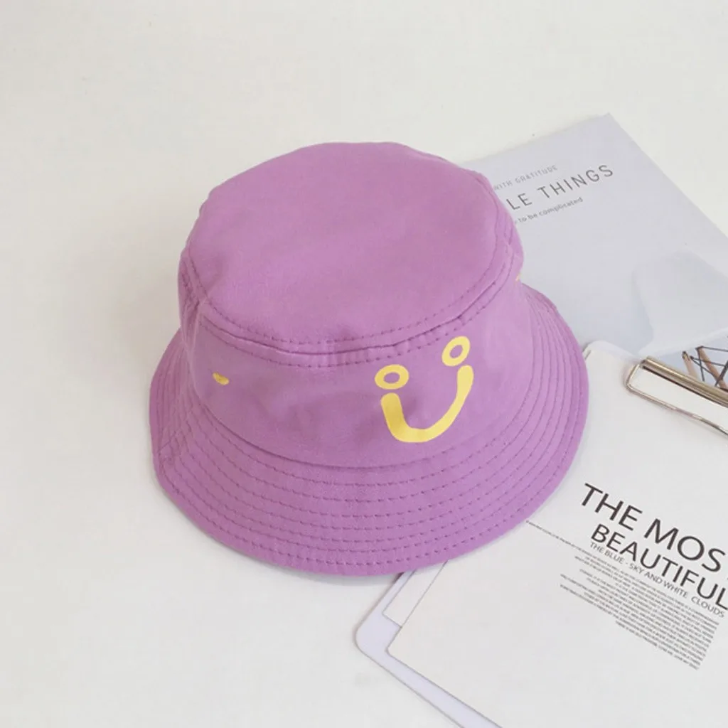 Детская Повседневная шапка со смайликом для фотосъемки новорожденных с вышивкой