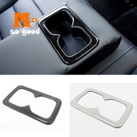 for nissan sentra 2020 car back rear water cup frame decoration cover trim sticker car styling accessories stainless steel 1pcs