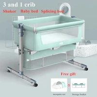 newborn crib stitching bed removable and folding portable bionic baby cradle bed bb crib bed free mosquito nets