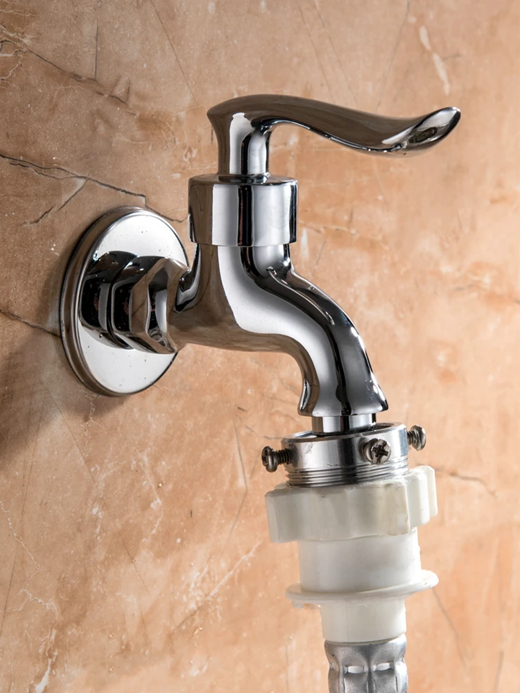 Водопроводный кран для наружного сада хромированная латунь настенное крепление