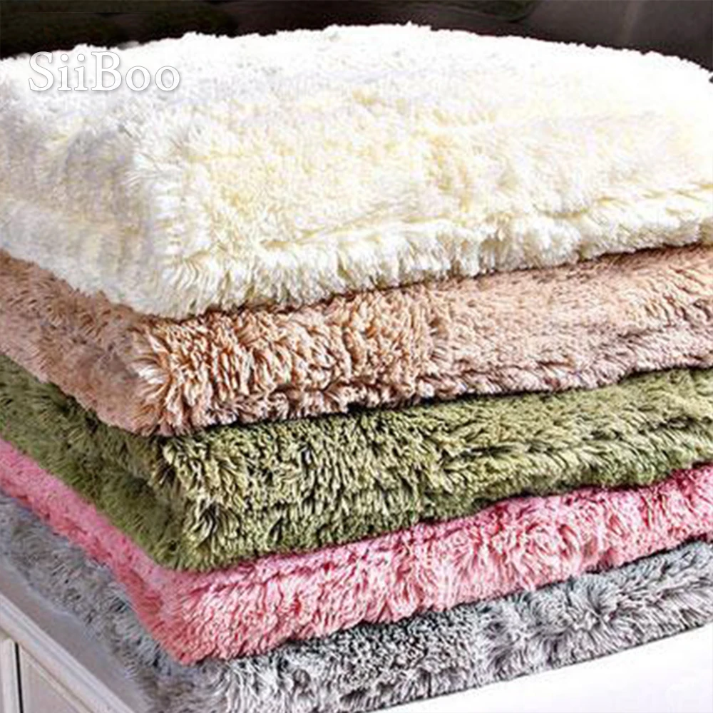 Длинный Меховой чехол для дивана в современном стиле