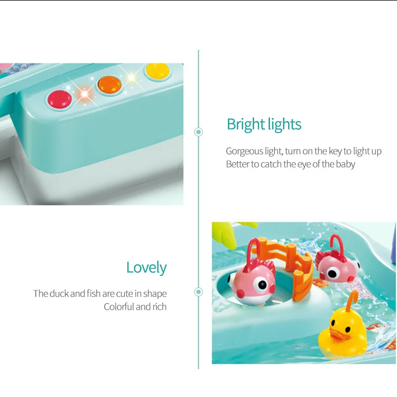 

Children's fishing toy set Fun electric toy parent-child interactive game set hand-eye coordination toy gift for children