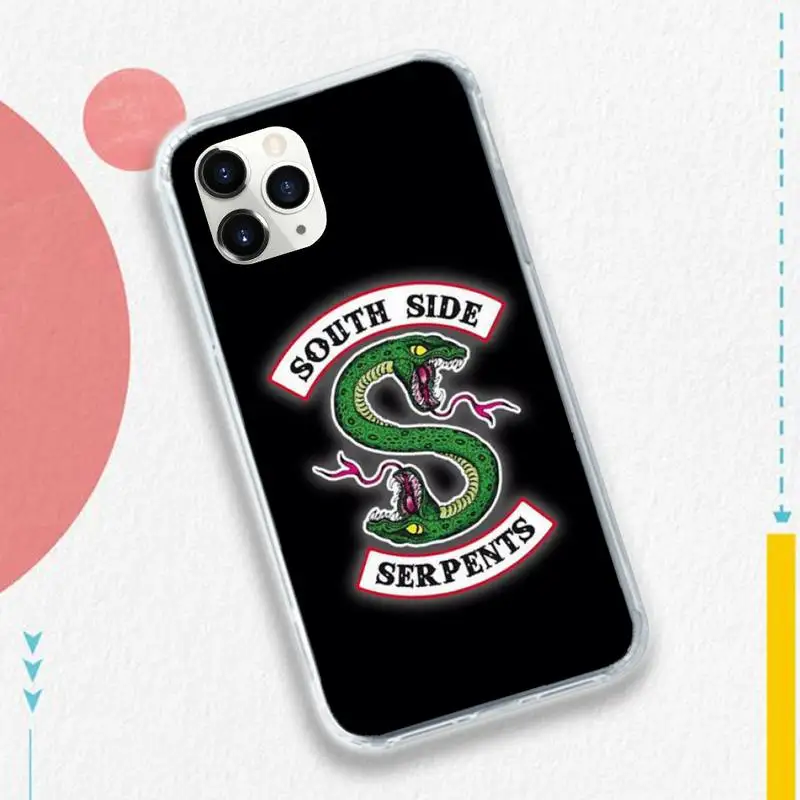 

The South Side Riverdale coque Phone Case Transparent soft For iphone 5 5s 5c se 6 6s 7 8 11 12 plus mini x xs xr pro max