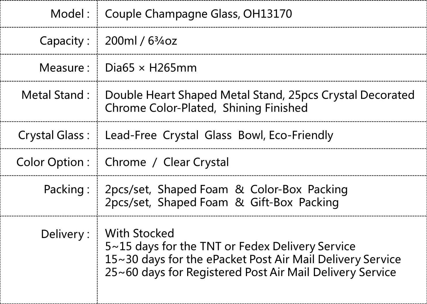 2PCS/Set Gold Wedding Champagne Toasting Glasss For Bird And Groom Party Dessert Glass Gift For Marriage Couple Cake Table Decor
