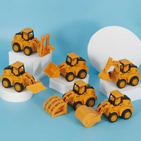 odilo 1pcs press engineering vehicle inertia pull back slide simulation model bulldozer excavator child boy toy gift