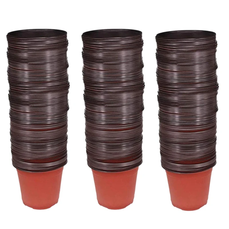 

150Pcs 4.72 Inch Plastic Flower Seedlings Nursery Supplies Planter Pot/Pots Containers Seed Starting Pots Planting Pots