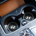 12 шт. новый автомобильный коврик для чашки с водой нескользящий коврик для хранения коврик для бака декоративный для Hyundai 2021 accent i10 i20 fe kona getz Solaris I30 Ix35 I40