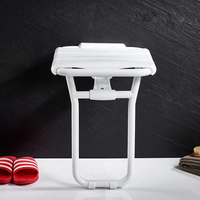 8905 настенный стул для ванной из нержавеющей стали и ПВХ пластика складной