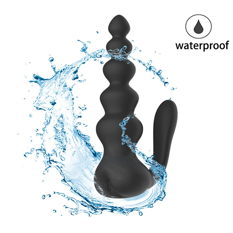 Силиконовая Анальная пробка бесшумная женская мастурбация 10 частот вибрация