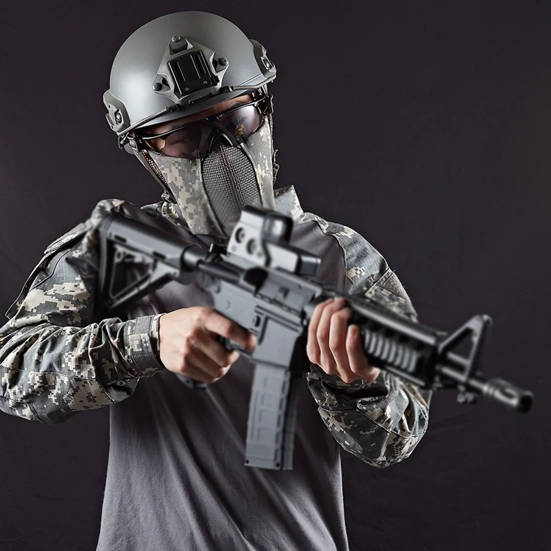 Охотничья велосипедная тактическая маска battlefield Elite полулицевая стальная