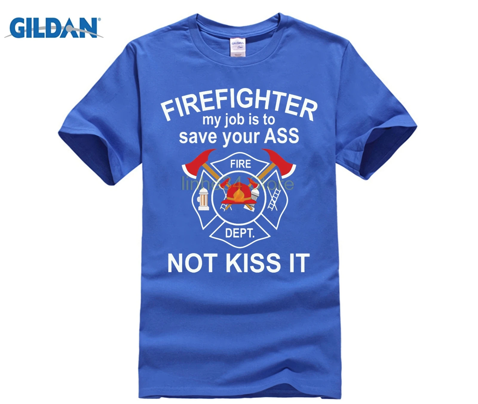 Мужские фирменные Футболка онлайн пожарный моя работа заключается в том чтобы