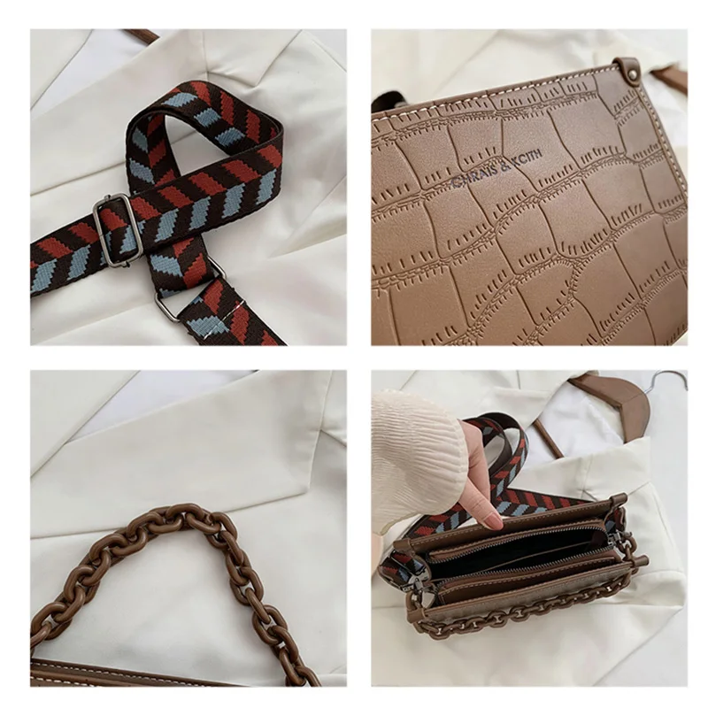 

ATLI New Crocodile pattern Design Mini PU Leather Bags For Women 2021 Lady Shoulder Handbag Female Fashion Cross Body Bag