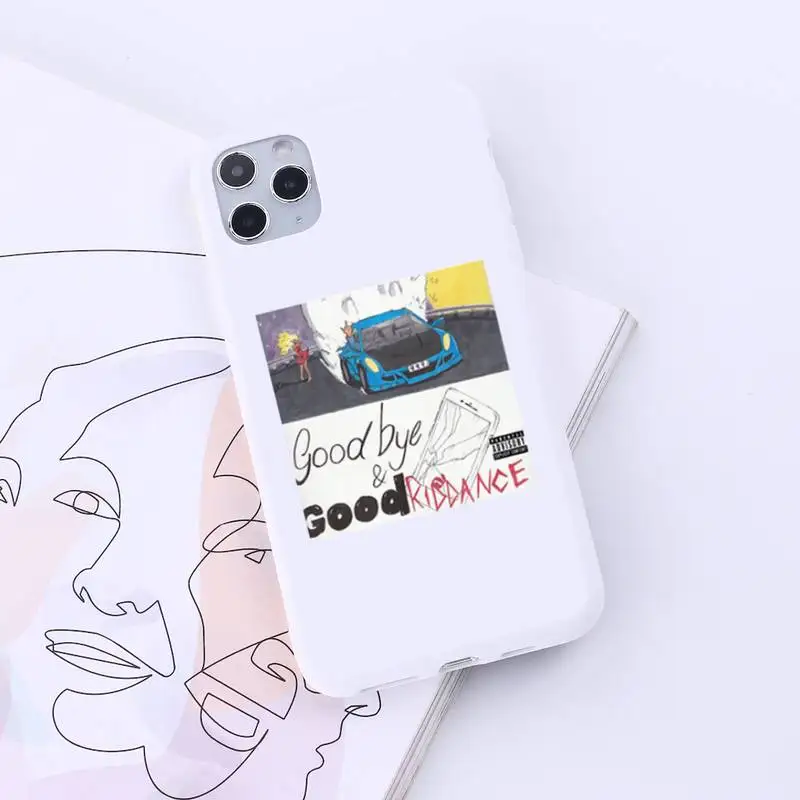 

Juice Wrld Lucid Dream Hip Hop Rapper Phone Case Candy Color for iPhone 6 7 8 11 12 s mini pro X XS XR MAX Plus