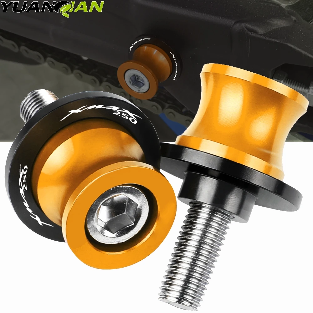 

Motorcycle accessories XMAX 250 CNC Aluminum Stand Screws Swingarm Slider Spools For Yamaha XMAX X-MAX 250 300 XMAX250 all years