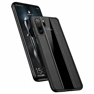 new fully fit sleek minimalist pure leather phone case for huawei p 30 p30pro p30lite business phone case free global shipping