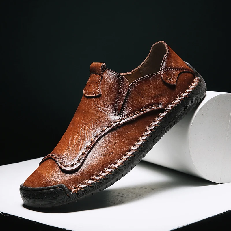 

Black Casual Shoes Men's Leather Casual Shoes Man Fashion Men Leisure Zapatos Informales De Hombre Male Shoe Mens Hot Sale