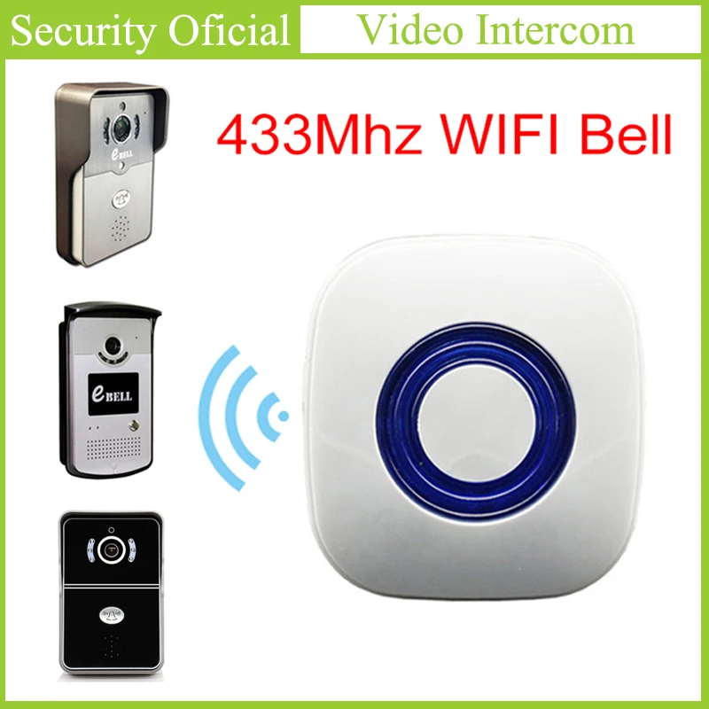 Дверной звонок WIFI 433 МГц обучающий код беспроводной домашний Звонок Dingdong Chime для