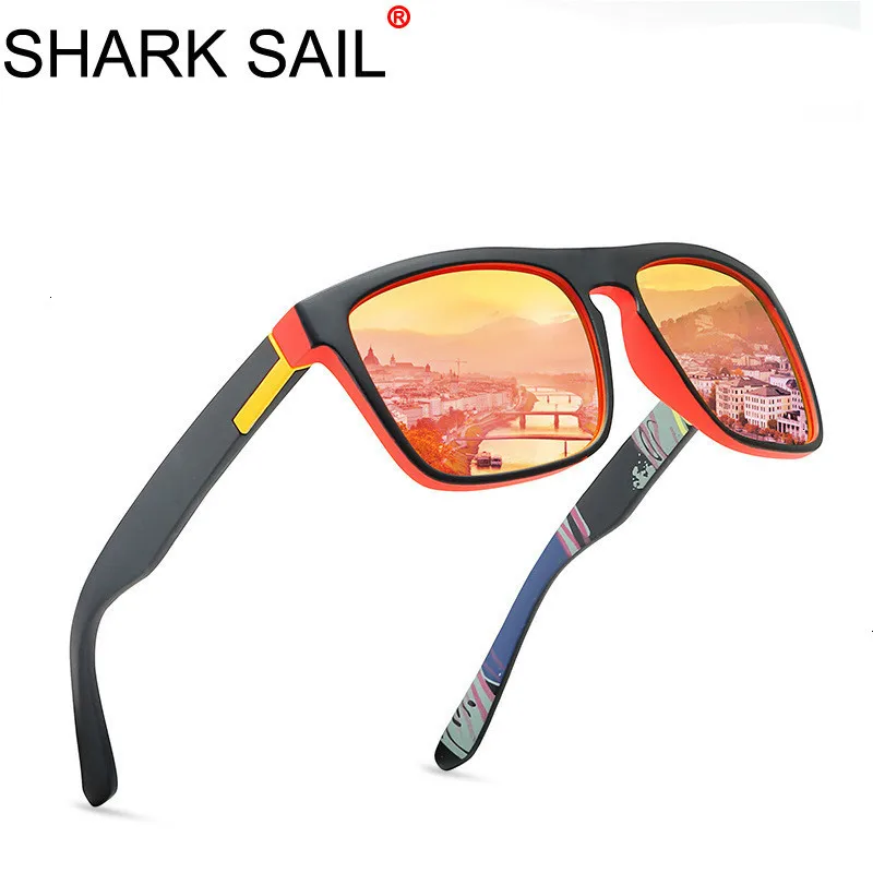 Мужские поляризационные солнцезащитные очки SHARK SAIL водительские затемненные