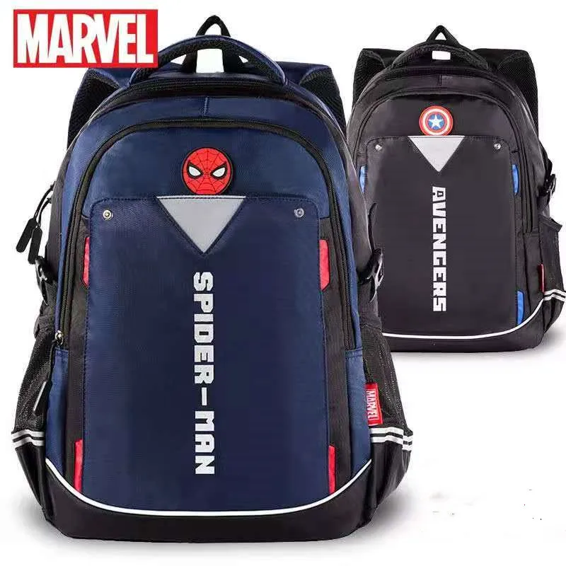 Disney с героями комиксов Марвел, школьные ранцы для мальчиков начальной школы сумка «Человек-паук», «мстители», большой Ёмкость рюкзак для де...