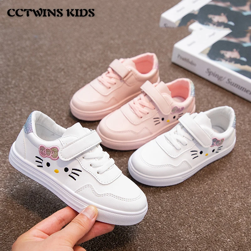 

Kids Sneakers 2021 Autumn Baby Girls Fashion Casual Shoes Solid Cute Cartoon Children Running Sports Tennis Thick Sole Platform