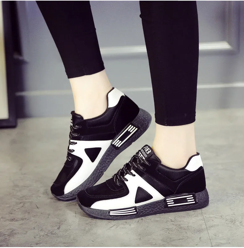 2019 autumn new sports women's shoes fashion trend student comfortable white low cut breathable | Обувь