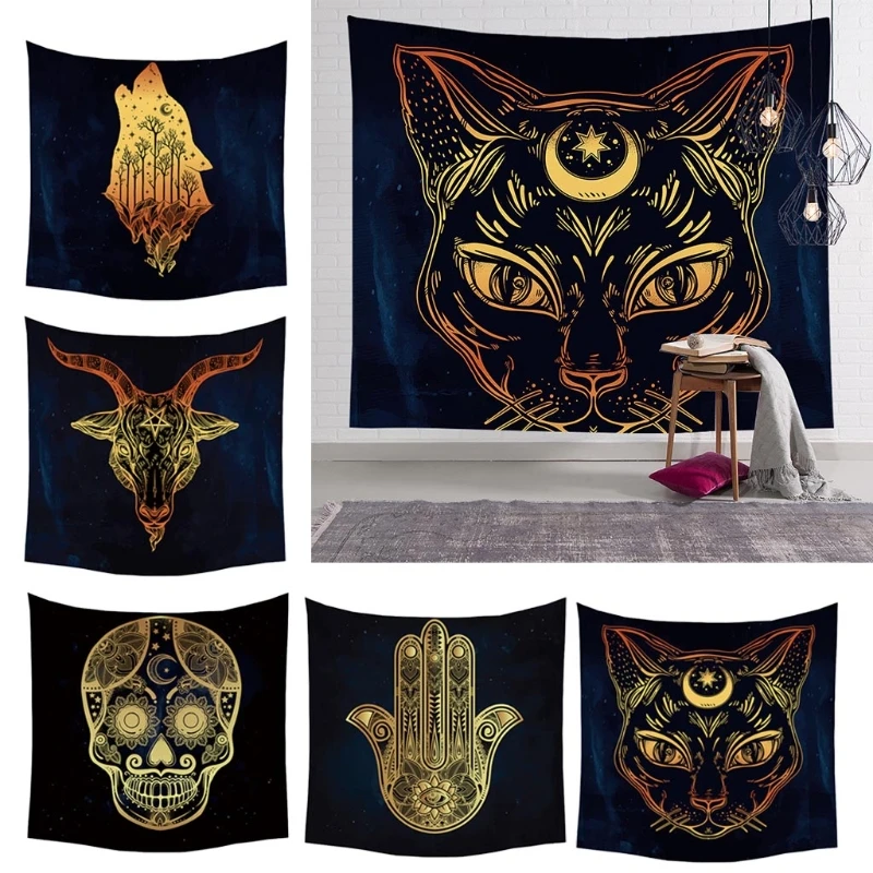 

Sun nd Moon Psychedelic Wll Trot Tpestry ltr Trot тканевые вещи для украшения дома rt Chkr