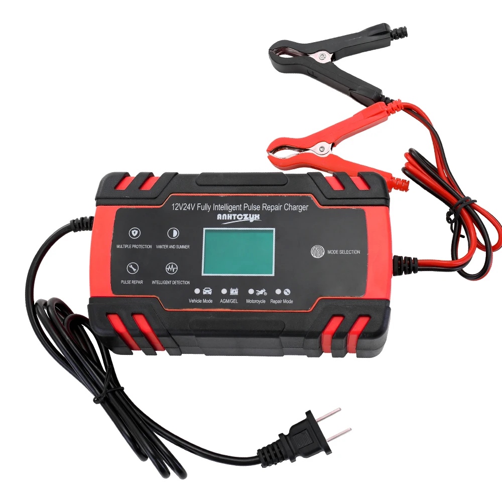 

Mini Size Portable 12 V/24 V Car Cell C-harger Adapter Power Motorcycle Auto Cell C-harger with Digital Display
