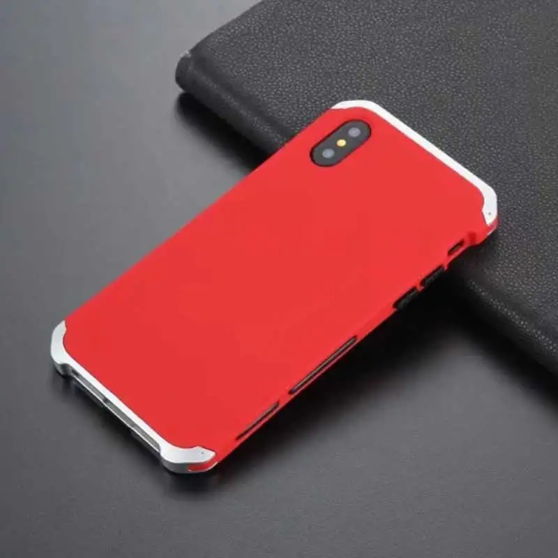 Чехол для iPhone 7 Plus с жесткой пластиковой рамкой металлический Топ противоударный