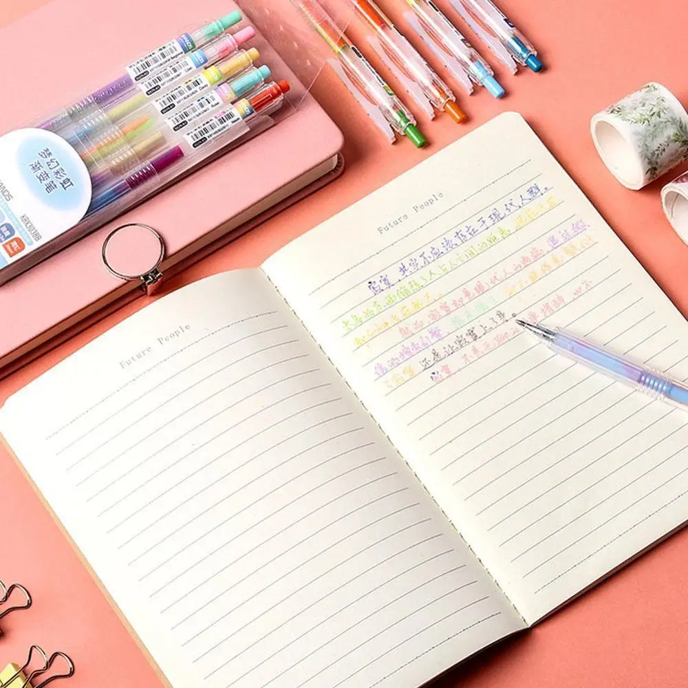 

5PCS/SET Discoloration Gel Pen kawaii Dream Candy Colored Discoloration Gifts Ink Cute School Stationery Color Office Suppl R7K0