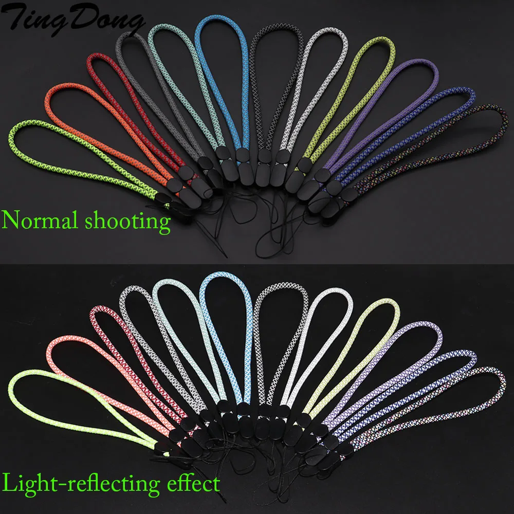 Adjustable Cellphone Strap Reflective wrist lanyard For Phone Case Camera USB Flash Drives Keys Keychain ID Tag Accessories | Мобильные