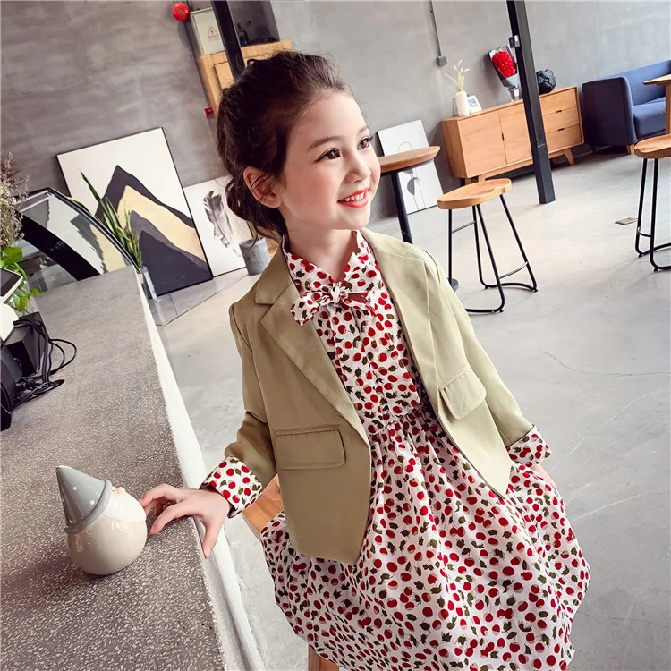 2 шт. блейзер и платье для девочек 4-14 лет | Детская одежда обувь