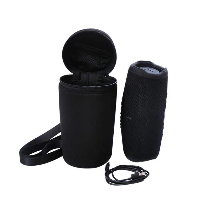 

Portable Elastic Rubber Case Bluetooth Speaker Protective Bag for J-B-L Charge 5 Shock-Proof Carrying Case