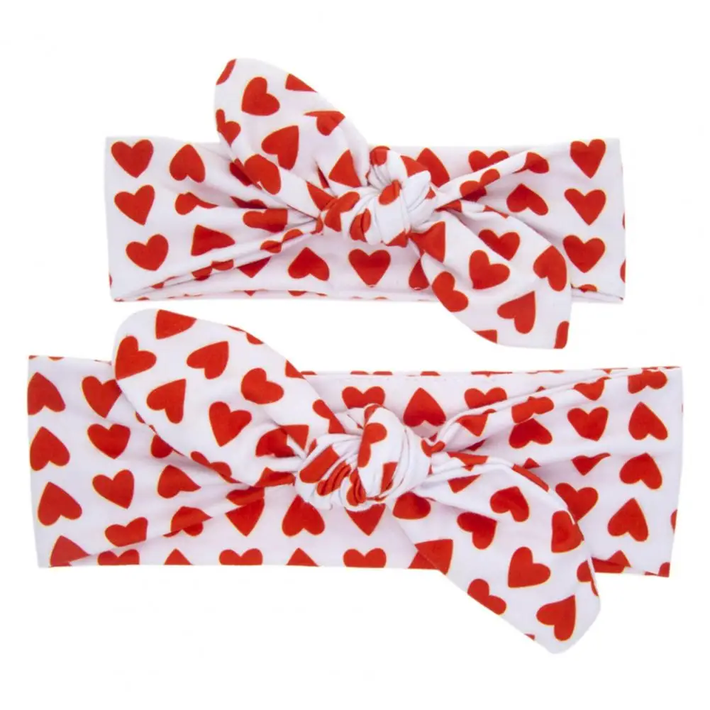 

2Pcs Baby Hair Band Beautiful Leopard Print Hair Accessories Skin Friendly Mother Kids Bow Headband Kids Headwear