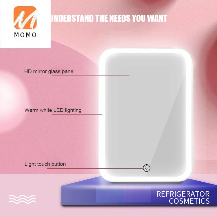 

Mirror refrigerator mini fridge 8 litre for makeup