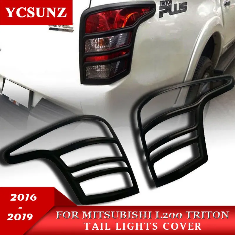 2016 2019 ABS автомобильные полосы Накладка для Mitsubishi L200 Triton аксессуары задняя крышка