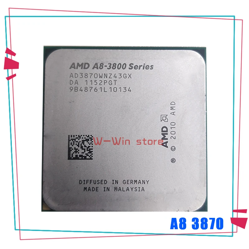 AMD A8-Series A8-3870K A8 3870 3870K 3 0 ГГц Quad-Core Процессор процессор AD3870WNZ43GX гнездо FM1 | Компьютеры
