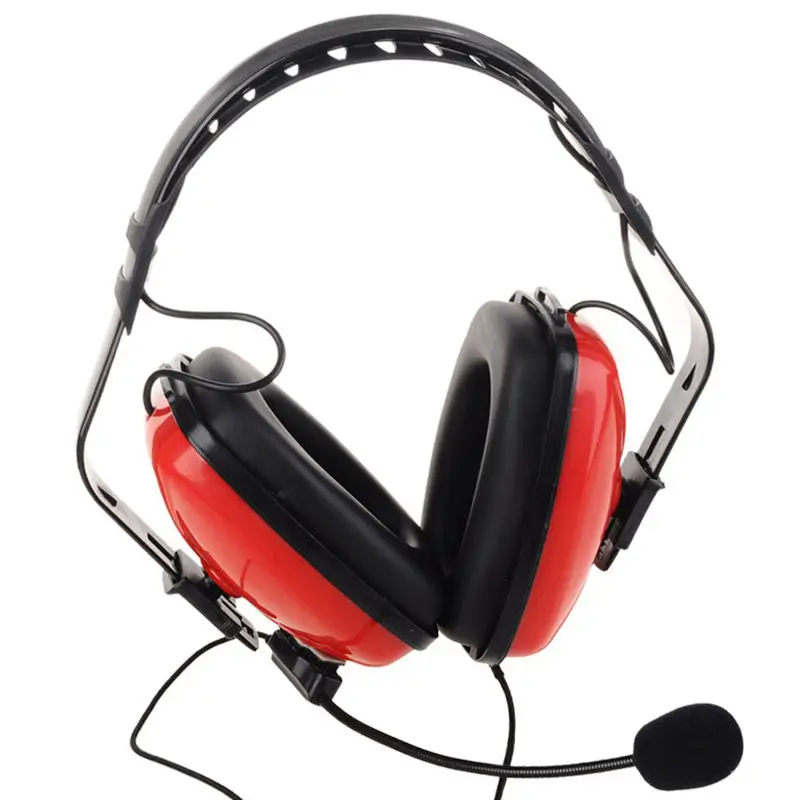 2 Pin Noise Canceling Headset Headphone With Ptt Mic For Walkie Talkie Kenwood Puxing Wouxun Baofeng | Безопасность и защита