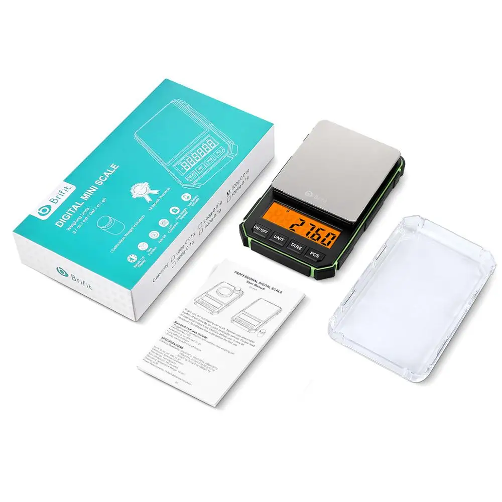 B&aacute;scula Digital electr&oacute;nica multifunci&oacute;n de alta precisi&oacute;n, balanza de cocina para alimentos de 0,05g-300g, con pantalla LCD-5