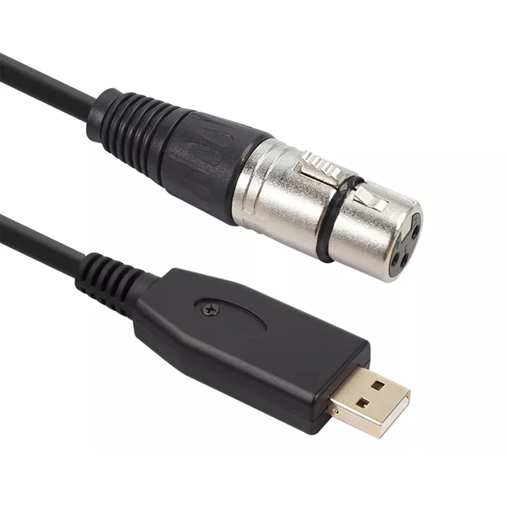 USB микрофонный кабель мужчина к 3 контактный XLR Женский аудио адаптер конвертер
