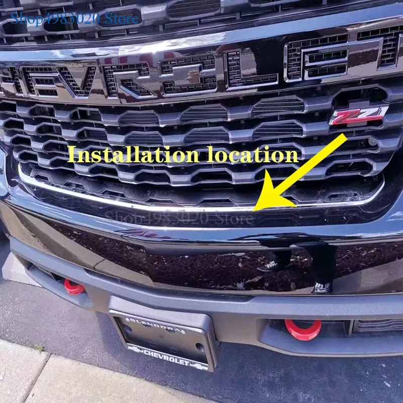 Для Chevrolet Silverado 1500 2019 2020 ABS хромированный передний бампер решетка решетки крышка