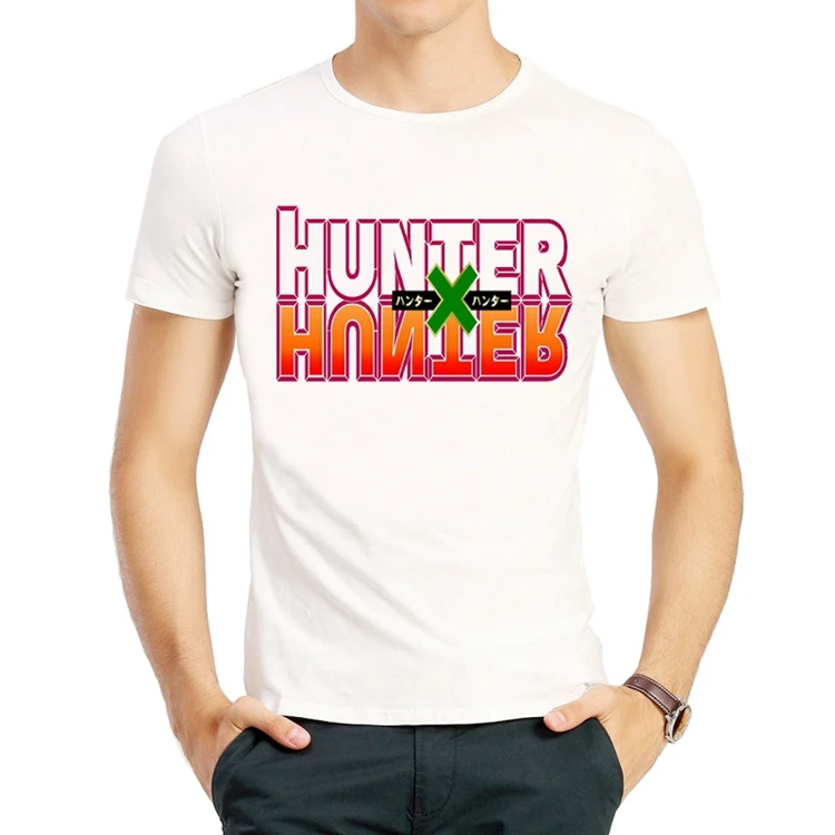Футболка HUNTER X Cosplay с принтом Гон Фриксс, Киллуа Золдик и Курапика, короткие рукава, летняя.