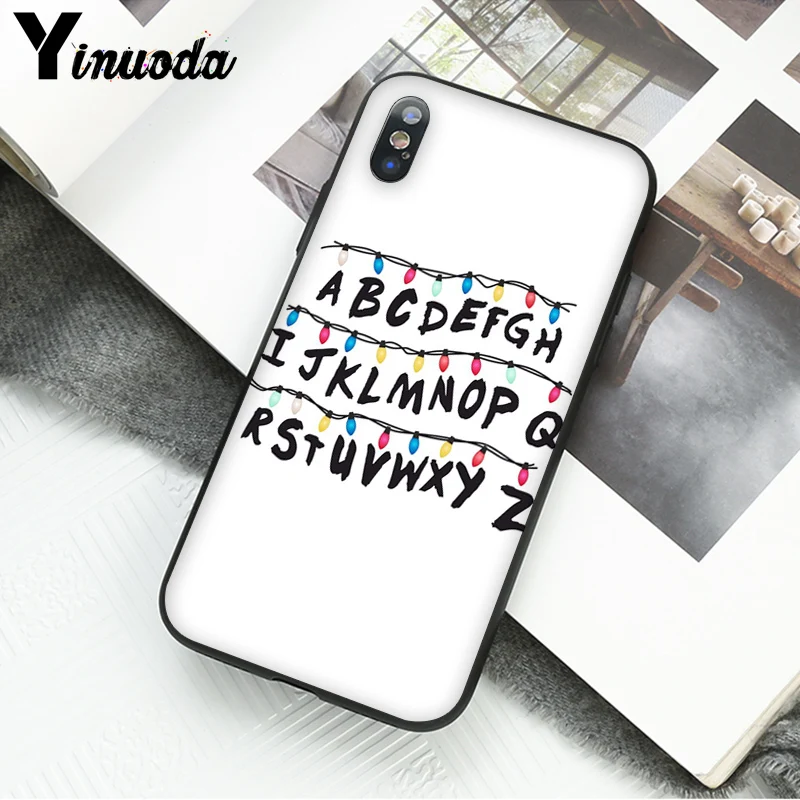 A6 Yinuoda странные вещи Рождественские огни чехол для телефона оболочка для iPhone11 8 7 6 6S Plus 5 5S SE XR X XS MAX 11pro max Coque Shell - Цвет: A6