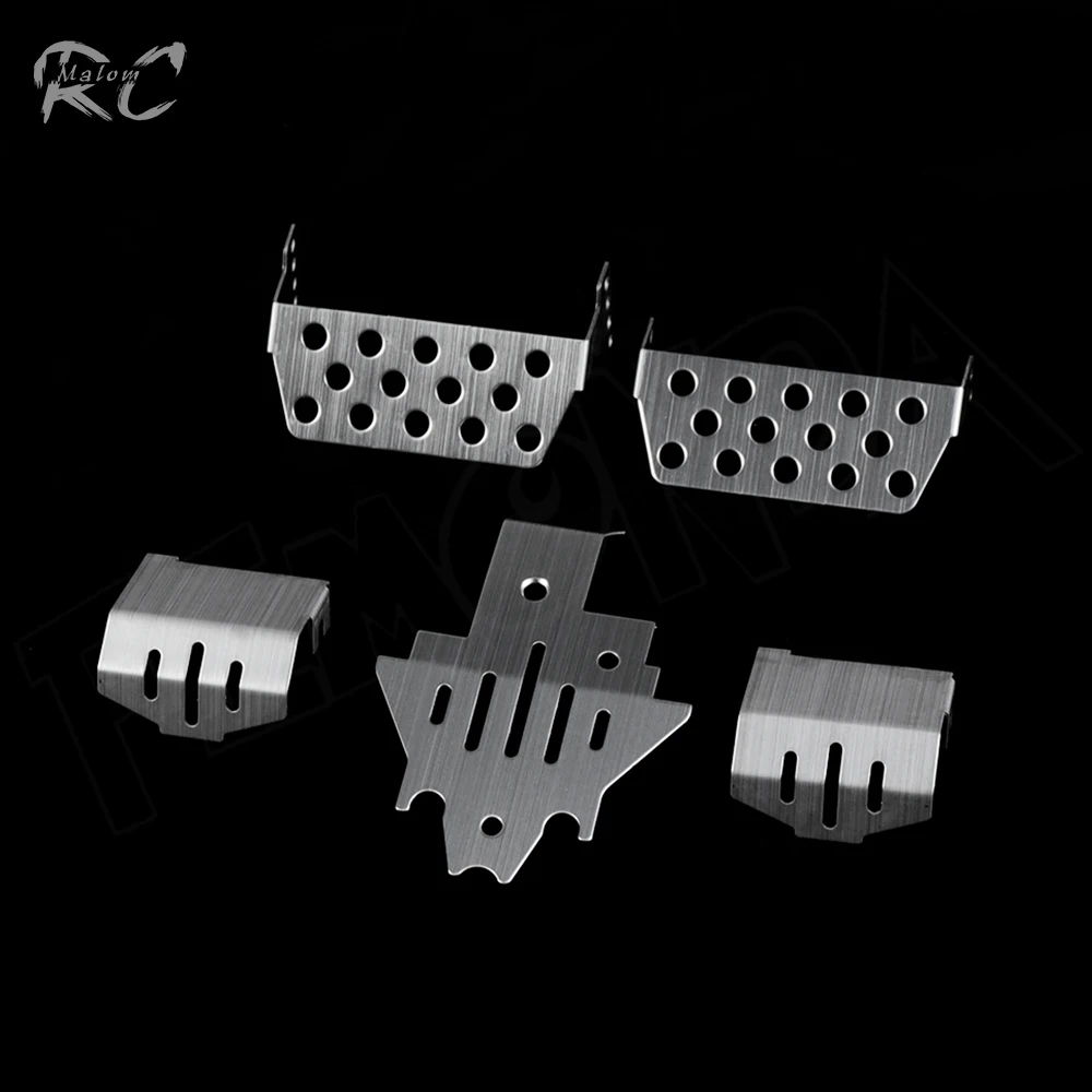 Нержавеющая сталь TRX4 шасси бронированный бампер мост протектор