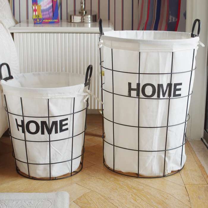 Корзина из кованого железа zakka винтажная корзина для хранения игрушек в стиле