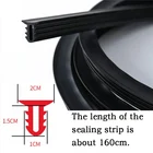 Резиновая уплотнительная лента 1,6 м для звукоизоляции приборной панели автомобиля для VW Golf 4, 7, 5, MK4, Peugeot 206, 207, 208, 508, Touareg, Tiguan 2017, Jetta MK6