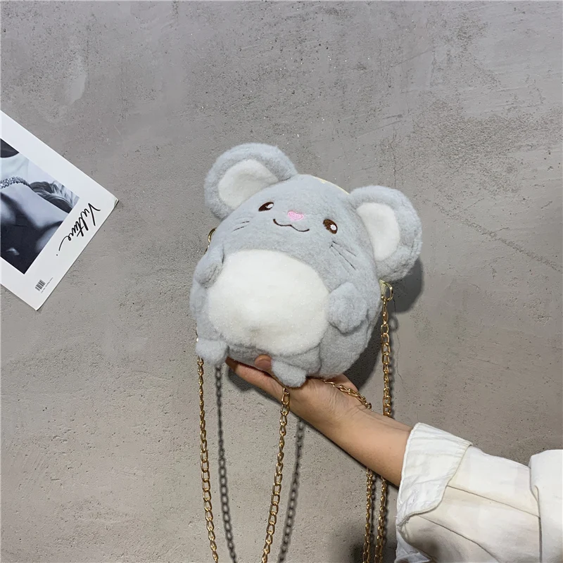 Муравей сумки для маленьких девочек с изображением животных мыши Женский мини